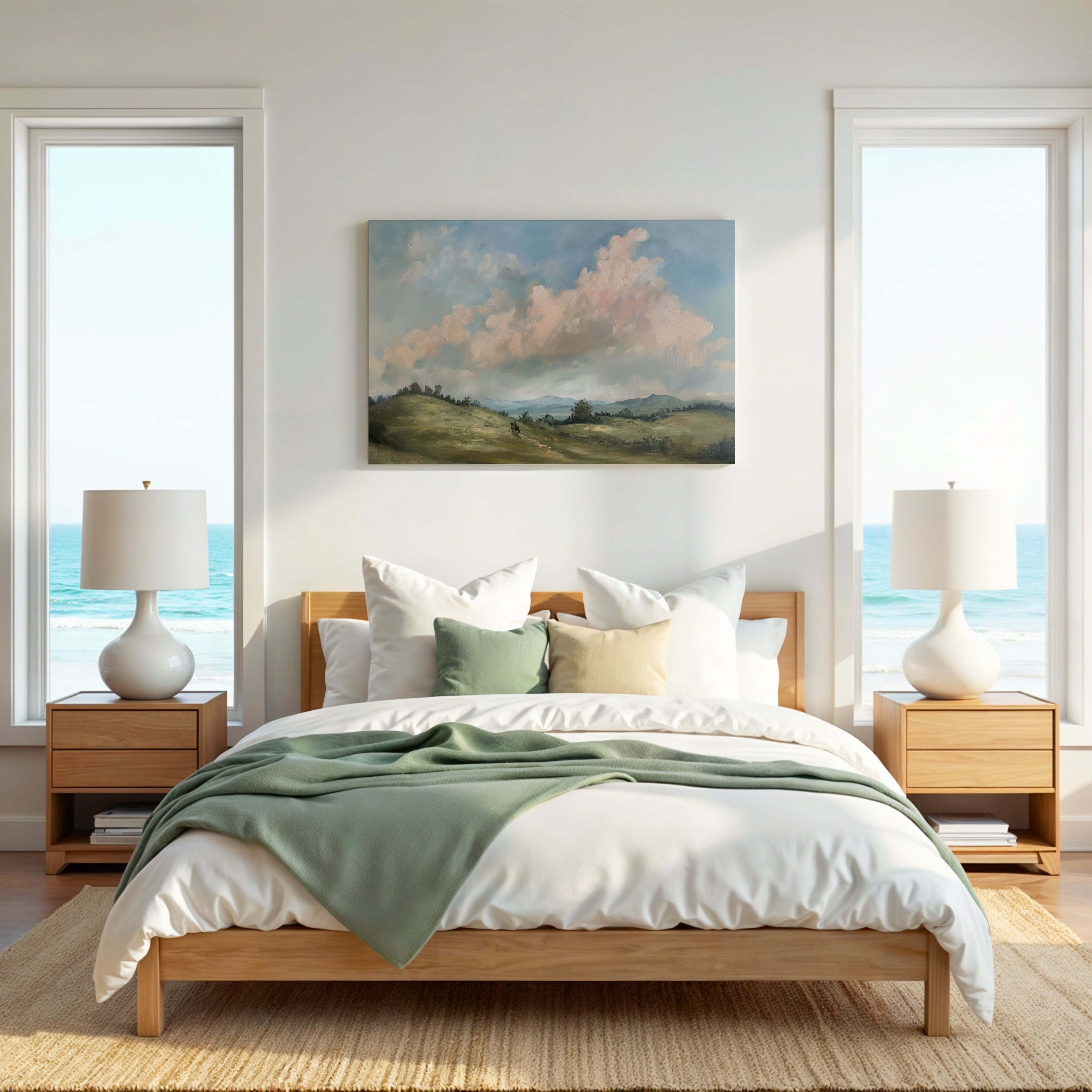 Rolling Country Hills Summer Home Decor Gift