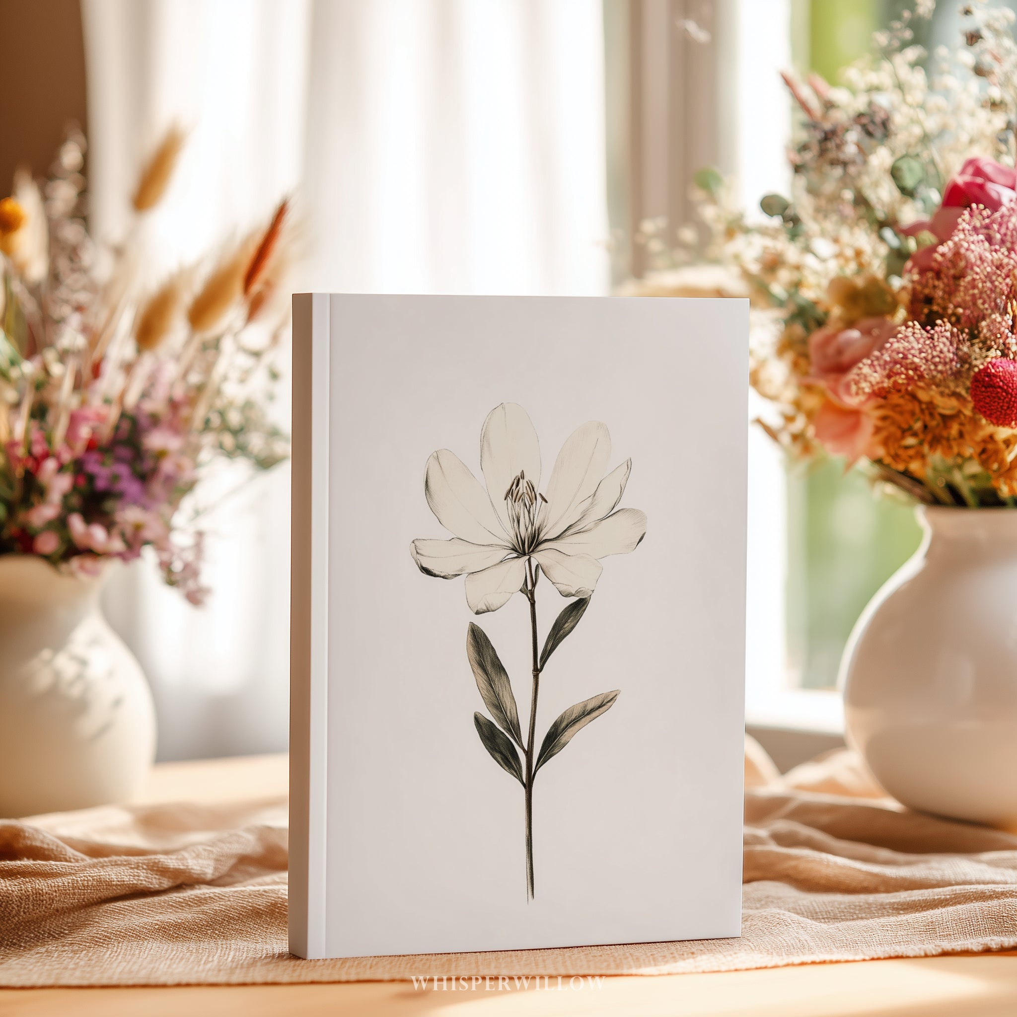 Elegant Magnolia Hardcovered Journal Home Decor Gift