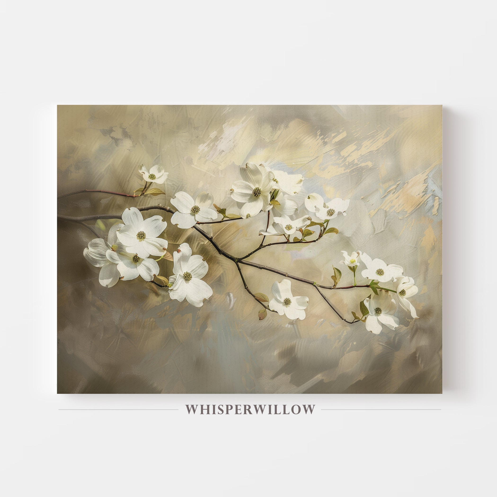 Dogwood Blossoming Branch Wall Art Spring Home Decor Gift