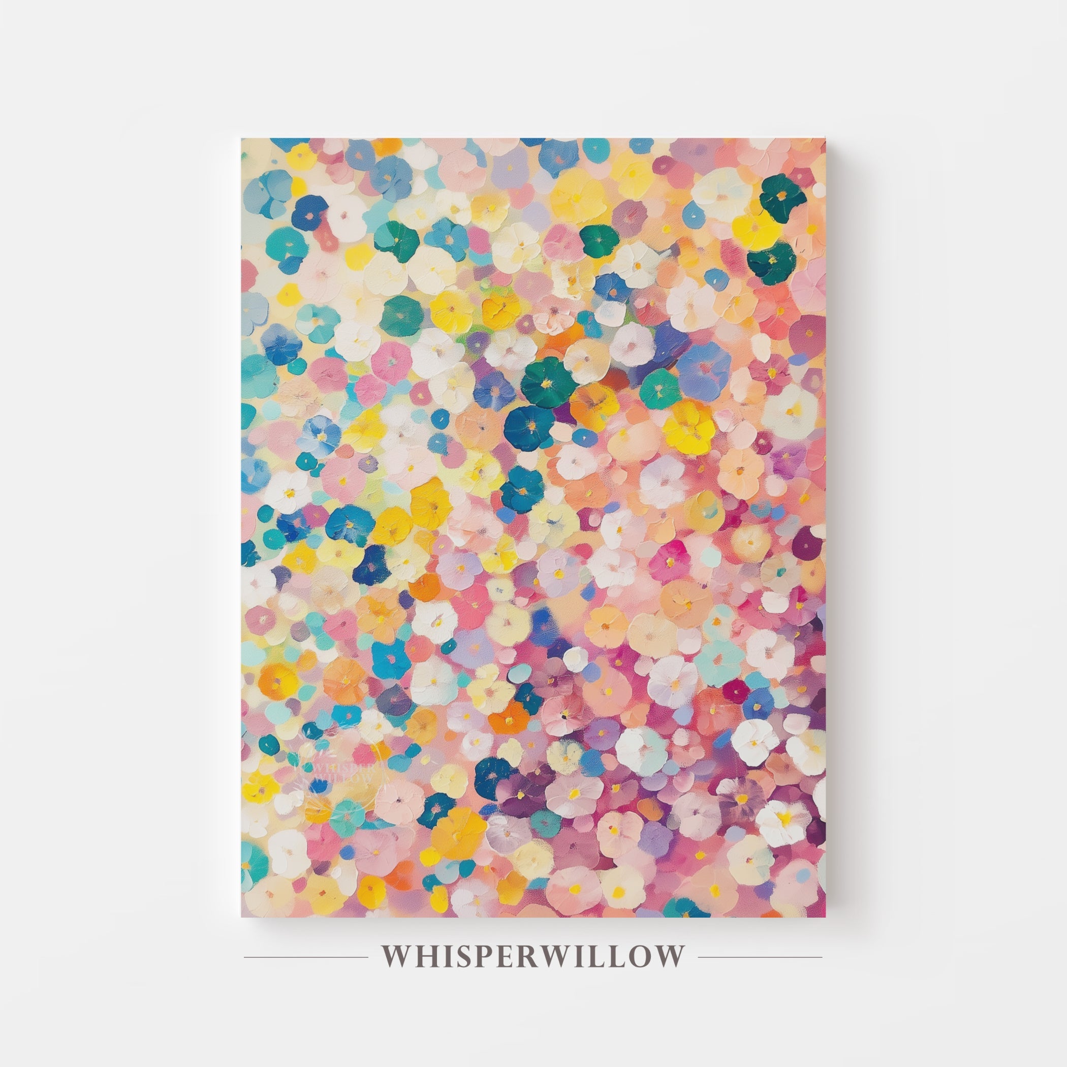 Abstract Floral Wall Art Bold and Colorful Wall Decor Gift