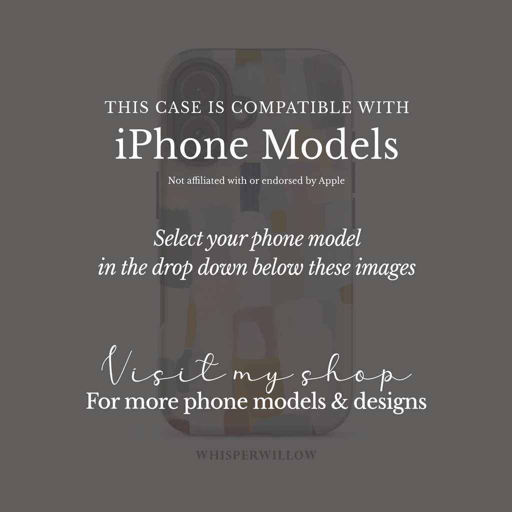 Pastel Color Block Phone Case | Compatible with iPhone | Abstract Aesthetic Geometric Art Cover