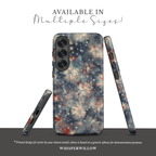 Abstract Fireworks Phone Case | Compatible with Samsung | Patriotic Red White Blue Starburst Cover