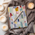 Carnet à couverture rigide à blocs de couleur abstraits | Design minimaliste moderne | Cadeau idéal