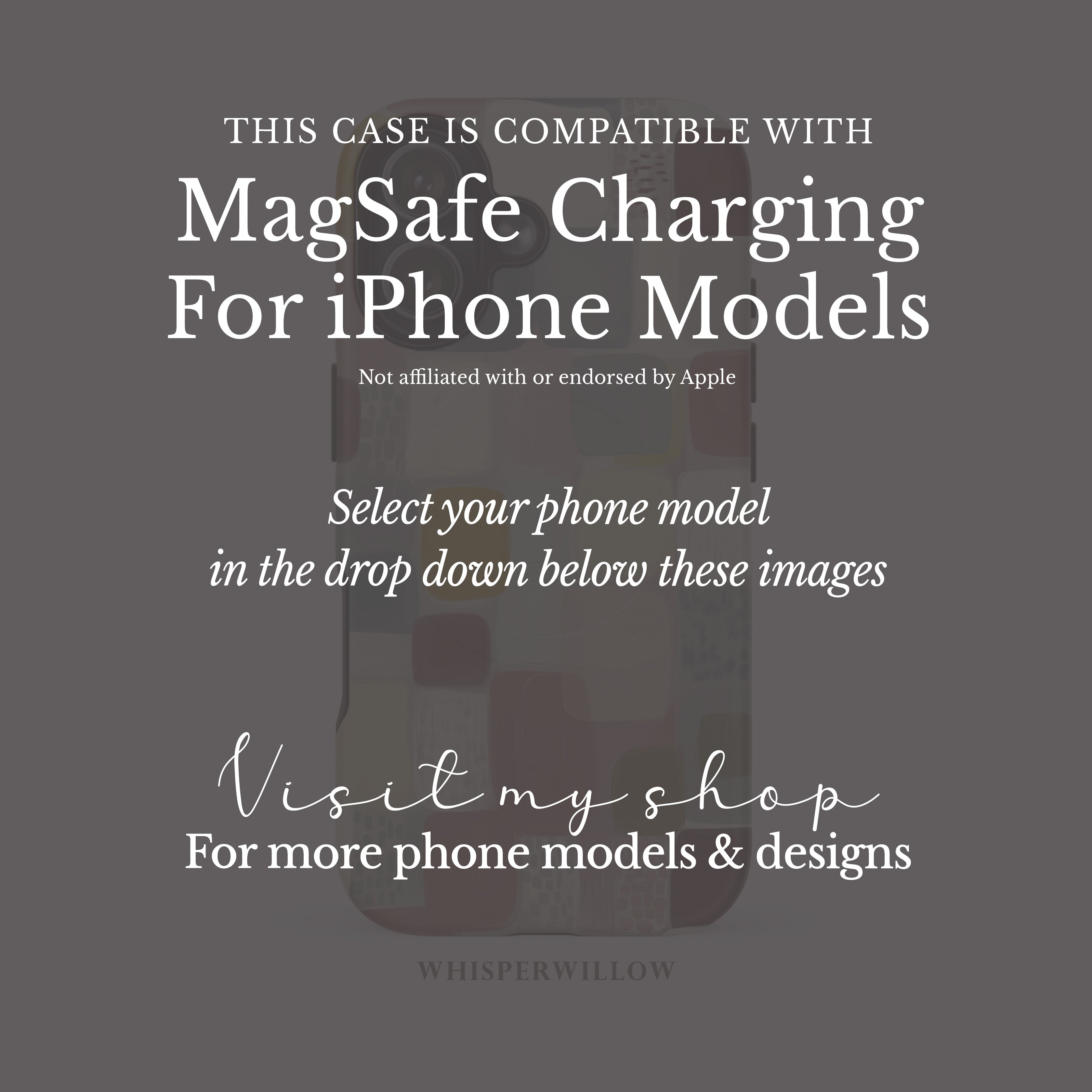 Abstract Color Block Phone Case | Compatible with MagSafe Charging | Cute Aesthetic Artistic Colorful Modern Neutral Gift