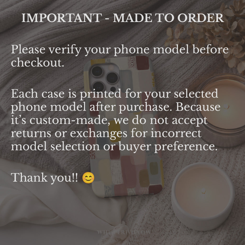 Geometric Abstract Phone Case | Compatible with iPhone Models | Colorful Minimalist Aesthetic Art Gift
