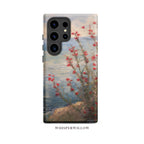 Coastal Wildflower Phone Case | Floral Aesthetic Art | Compatible with Samsung – Nature Lake Pastel Spring Summer Gift by WhisperWillow Studios