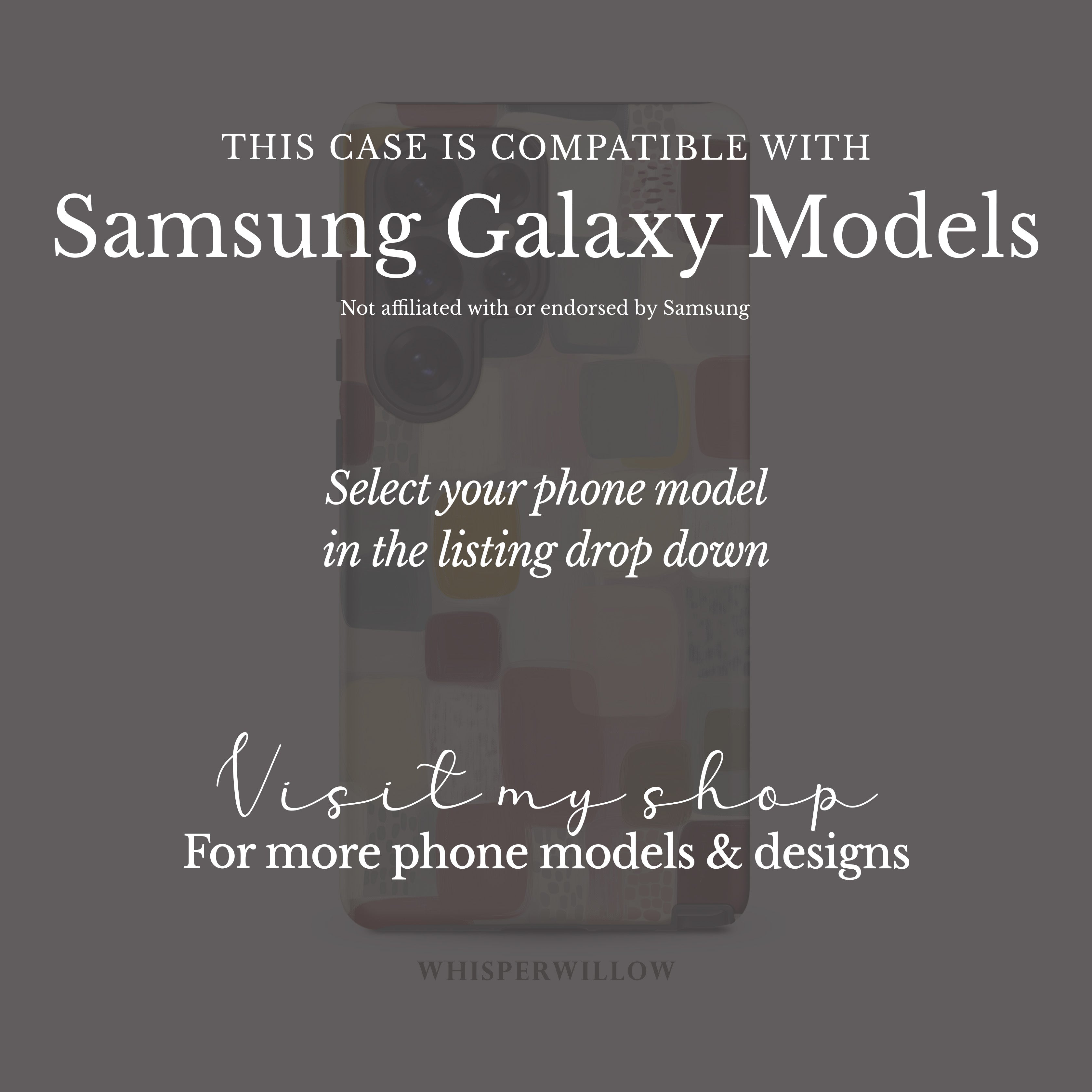 Colorful Geometric Phone Case | Compatible with Samsung | Abstract Cute Artistic Modern Neutral Gift
