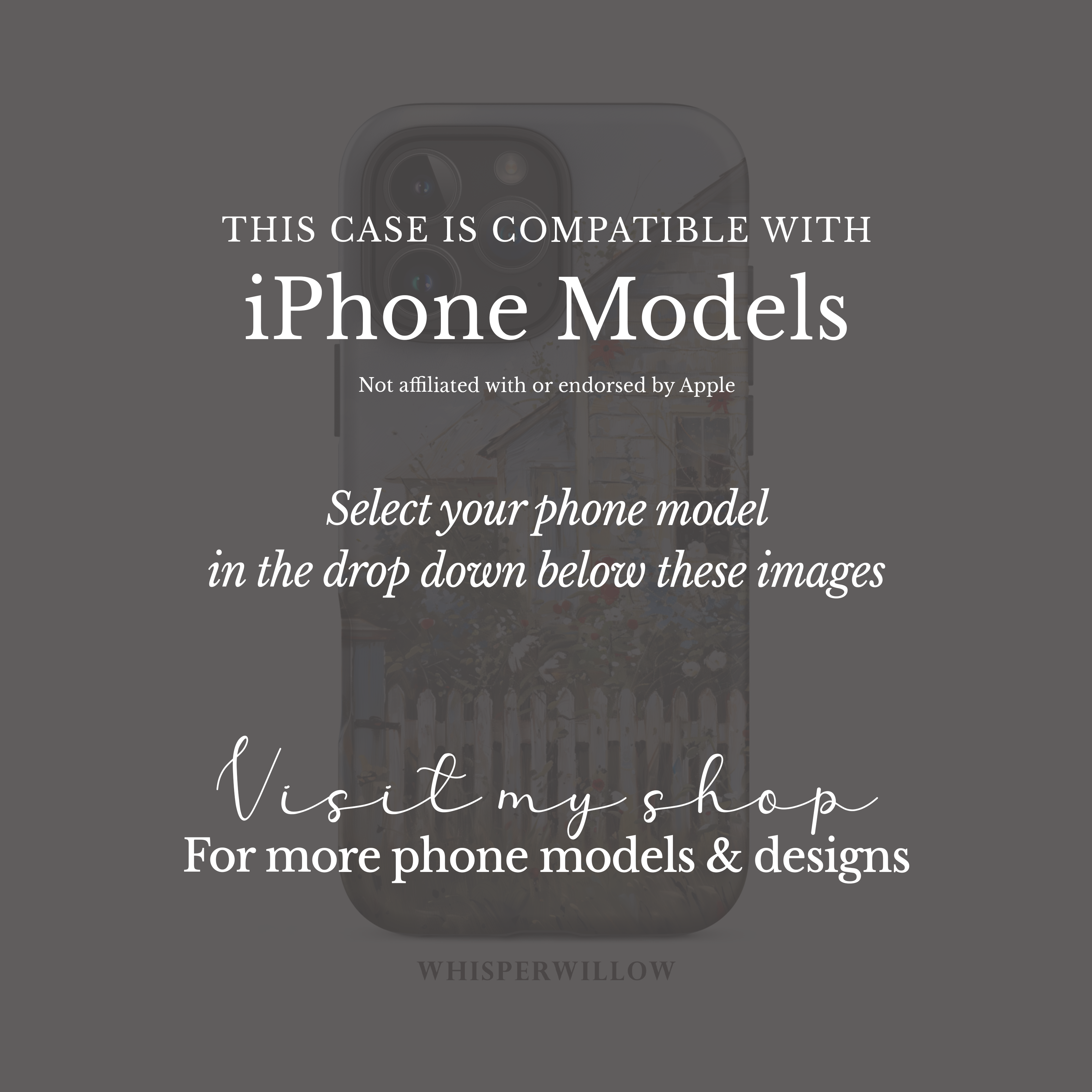 Wildflower Floral Phone Case – Compatible with iPhone Models | Cottage Garden Colorful Artistic Aesthetic Farmhouse Design