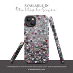 Romantic Heart Pattern Phone Case | Compatible with iPhone | Pink Red Black Grey Love Cover