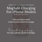 Romantic Winter Village Phone Case | Compatible with MagSafe & iPhone | Pink Heart Snow Town Aesthetic Protective Cover