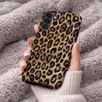 Leopard Print Dual Layer Phone Case | Compatible with Samsung | Matte Protective Cover