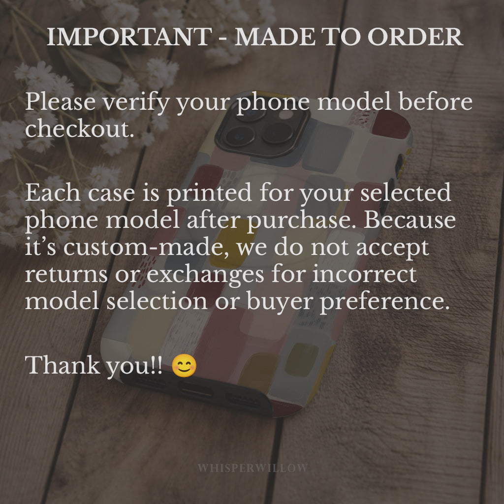 Abstract Color Block Phone Case | Compatible with MagSafe Charging | Cute Aesthetic Artistic Colorful Modern Neutral Gift