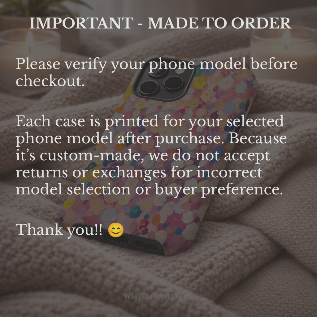 Colorful Floral Confetti Magnetic Case | Compatible with iPhone | Abstract Garden Pattern Cover