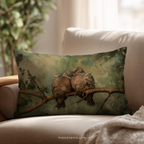 Romantic Dove Throw Pillow and Case - Nature Love Birds Decorative Cushion Wildlife Art Gift