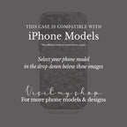 Romantic Heart Pattern Phone Case | Compatible with iPhone | Pink Red Black Grey Love Cover