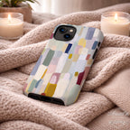 Pastel Color Block Phone Case | Compatible with iPhone | Abstract Aesthetic Geometric Art Cover