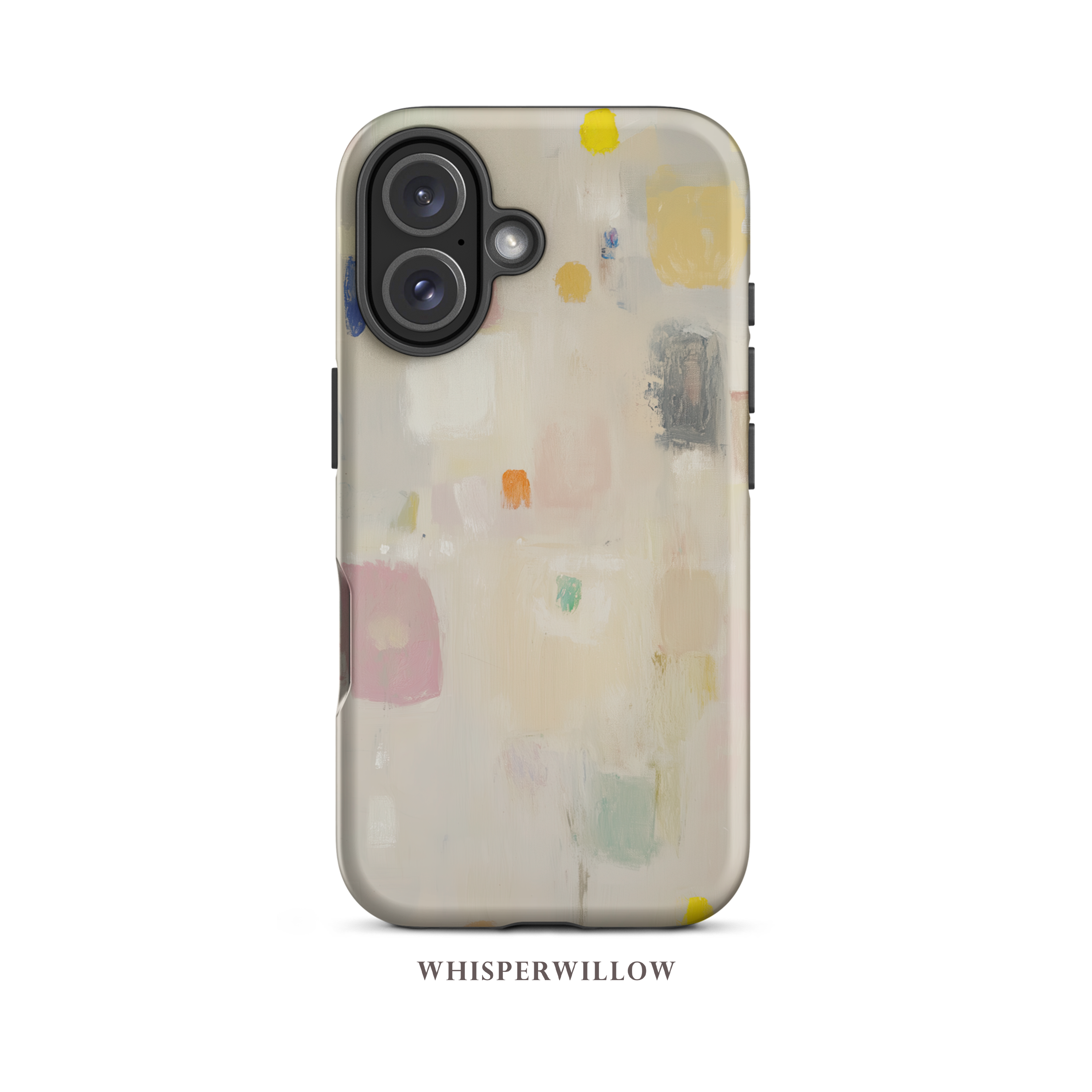 Abstract Pastel Art Phone Case | Compatible with iPhone | Colorful Minimal Design Cover Gift by WhisperWillow Studios
