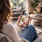 Colorful Geometric Phone Case | Compatible with Samsung | Abstract Cute Artistic Modern Neutral Gift