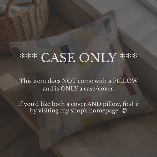 Abstract Color Block Pillow CASE ONLY | Modern Pastel Home Decor Cushion | Modern Geometric Cover | Neutral Decor