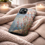 Coastal Wildflower Phone Case | Floral Lake Art | Compatible with MagSafe, Aesthetic Nature Cute Artistic Spring Summer Gift