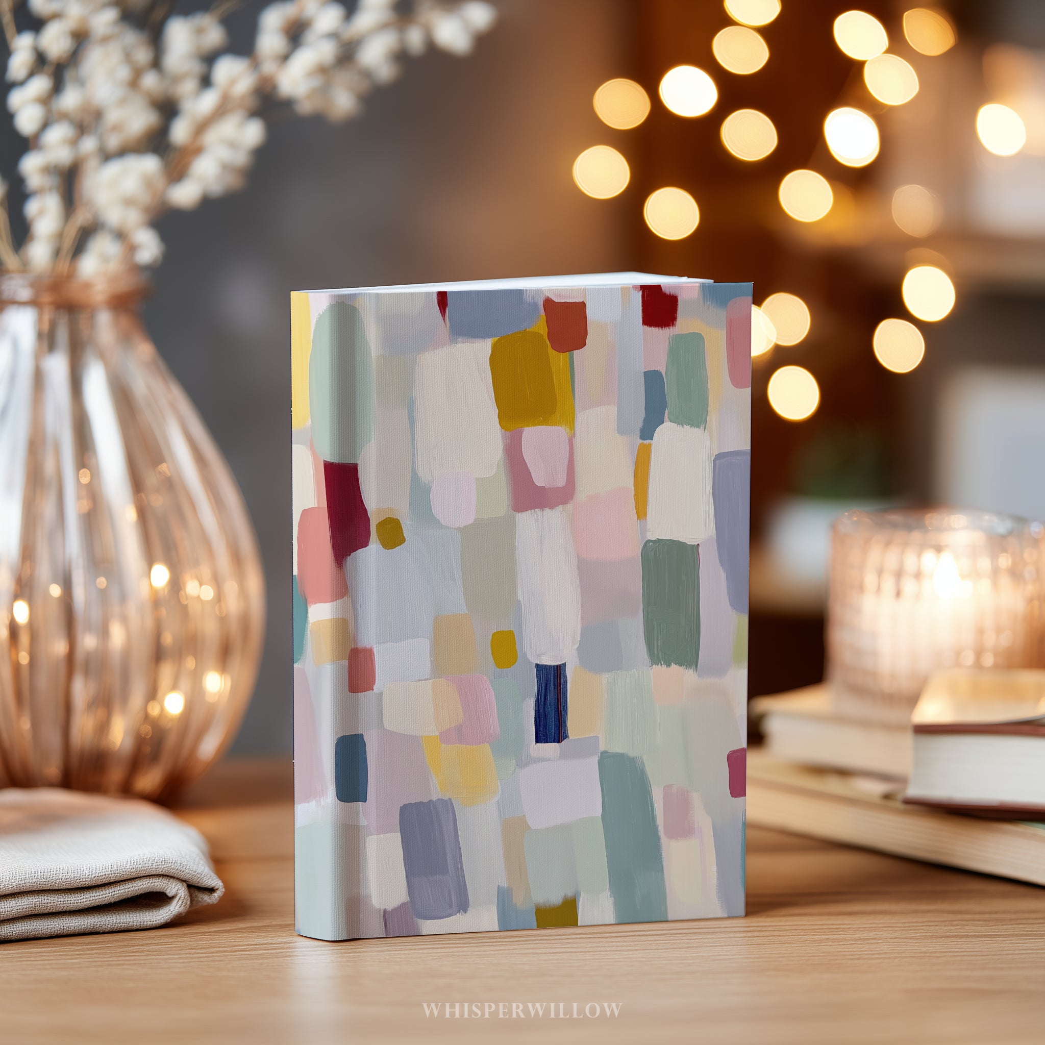 Notizbuch mit abstraktem Farbblock-Design | Modernes, minimalistisches Design | Notizbuch mit fröhlichen Mustern – das perfekte Geschenk