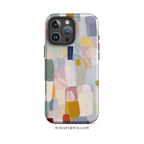 Pastel Color Block Phone Case | Compatible with MagSafe | Aesthetic Abstract Art | Minimalist Modern Cover Gift by WhisperWillow Studios