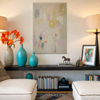 Abstract Pastel Canvas Wall Art | Modern Minimalist Color Block Patterns | Joyful Colorful Home Decor