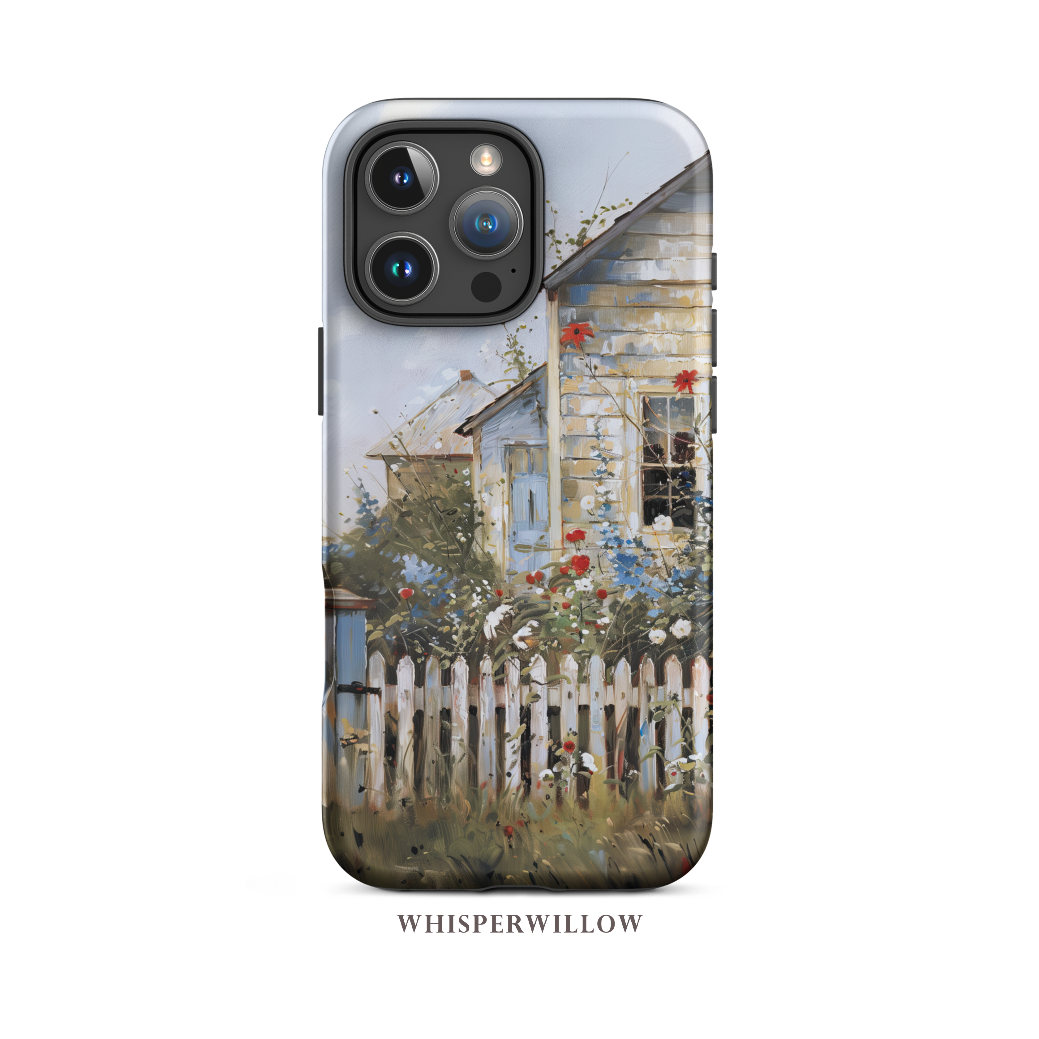 Wildflower Floral Phone Case – Compatible with iPhone Models | Cottage Garden Colorful Artistic Aesthetic Farmhouse Design Gift by WhisperWillow Studios