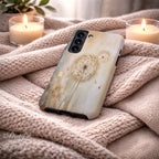 Botanical Phone Case | Dandelion Beige Neutral Art | Compatible with Samsung | Minimalist Floral Aesthetic Modern Design Gift