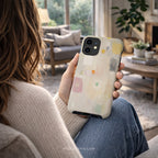 Abstract Pastel Art Phone Case | Compatible with iPhone | Colorful Minimal Design Cover