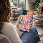 Colorful Floral Confetti Phone Case | Compatible with iPhone | Abstract Garden Pattern Cover