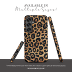 Leopard Print Dual Layer Phone Case | Compatible with Samsung | Matte Protective Cover