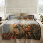 Autumn Pumpkin Throw Blanket - Cozy Barn Fall Harvest Gift