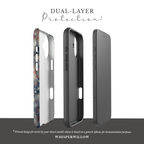 Abstract Fireworks Phone Case | Compatible with iPhone | Patriotic Red White Blue Starburst Cover