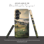Coastal Sheep Meadow Phone Case | Samsung Compatible | Irish Harbor Village Scenic Cover