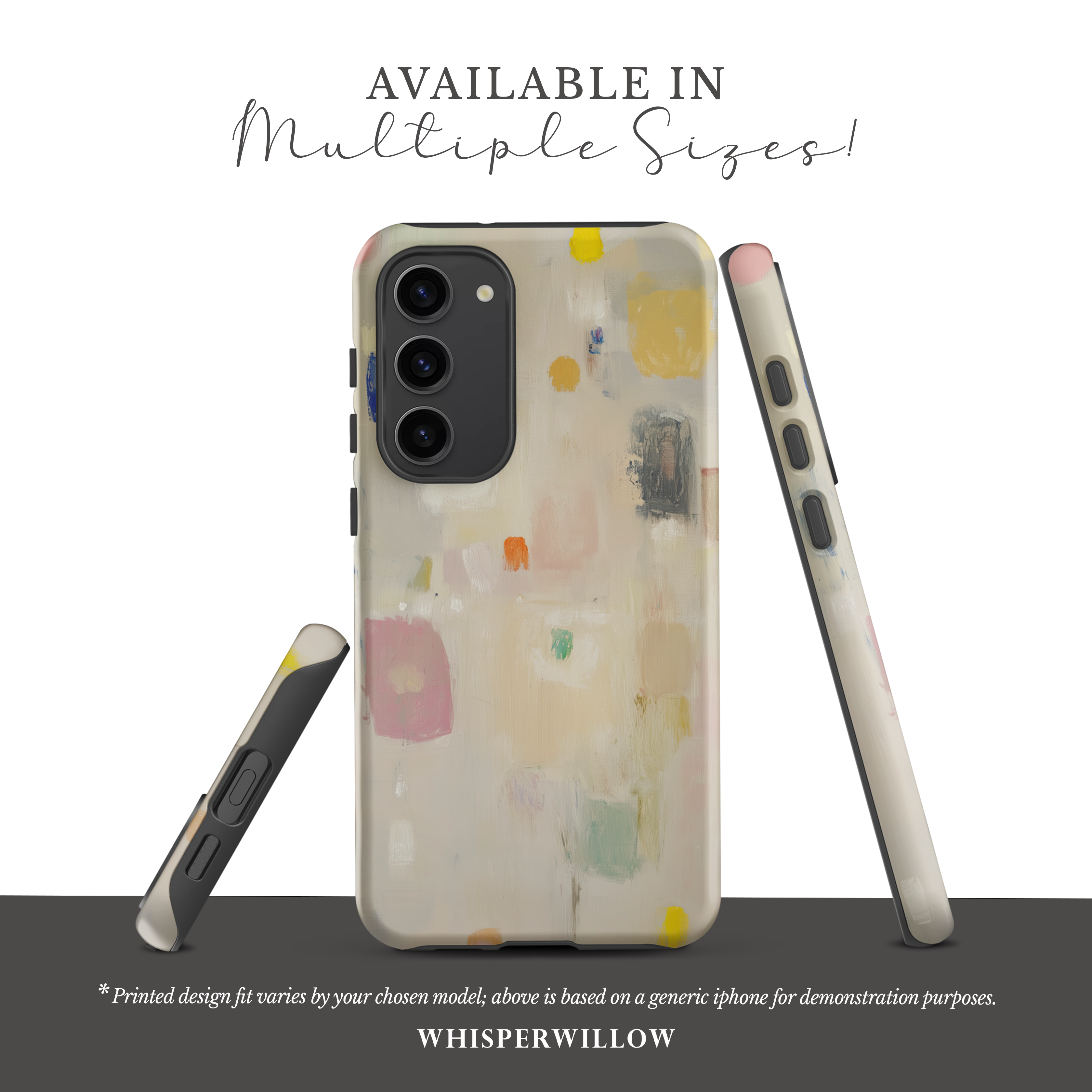 Abstract Pastel Art Phone Case | Samsung Compatible | Colorful Minimal Design Cover