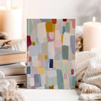 Carnet à couverture rigide à blocs de couleur abstraits | Design minimaliste moderne | Cadeau idéal