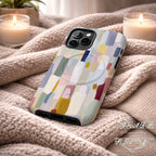 Pastel Color Block Phone Case | Compatible with MagSafe | Aesthetic Abstract Art | Minimalist Modern Cover