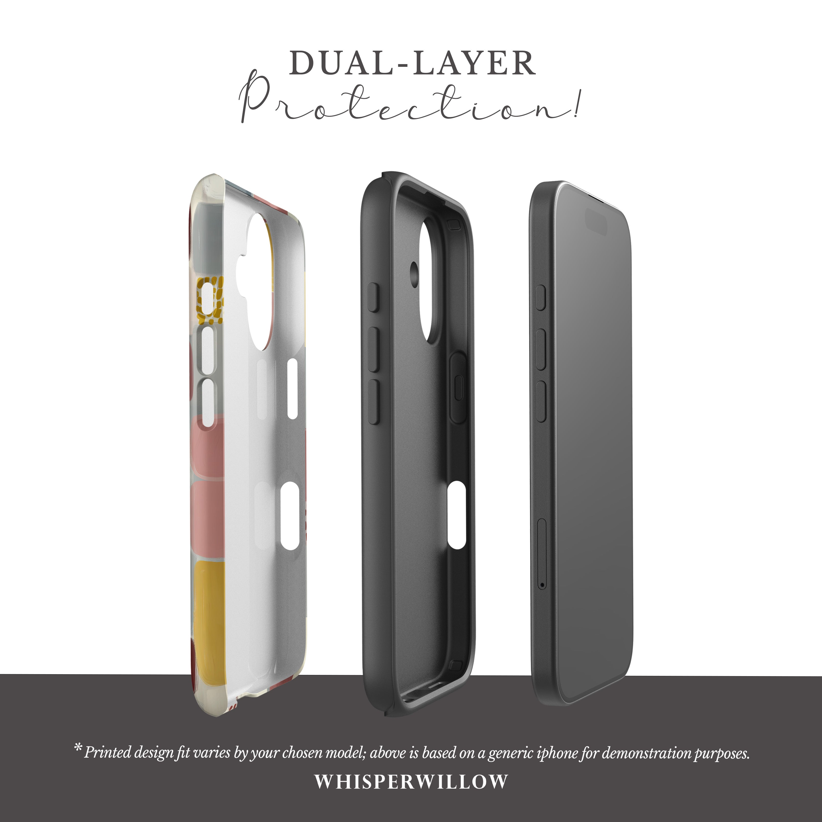 Geometric Abstract Phone Case | Compatible with iPhone Models | Colorful Minimalist Aesthetic Art Gift