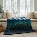 Firefly Meadow Throw Blanket - Starry Night Sky Summer Grass Gift