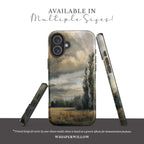 Moody Landscape Artistic Phone Case | Compatible with iPhone Models | Storm Sky Nature Scenic Neutral Rustic