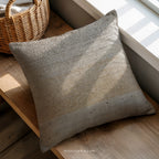 Neutral Abstract Throw Pillow | Beige Gray Geometric Dot Pattern | Modern Minimalist Lumbar Accent Cushion | Home Decor Gift