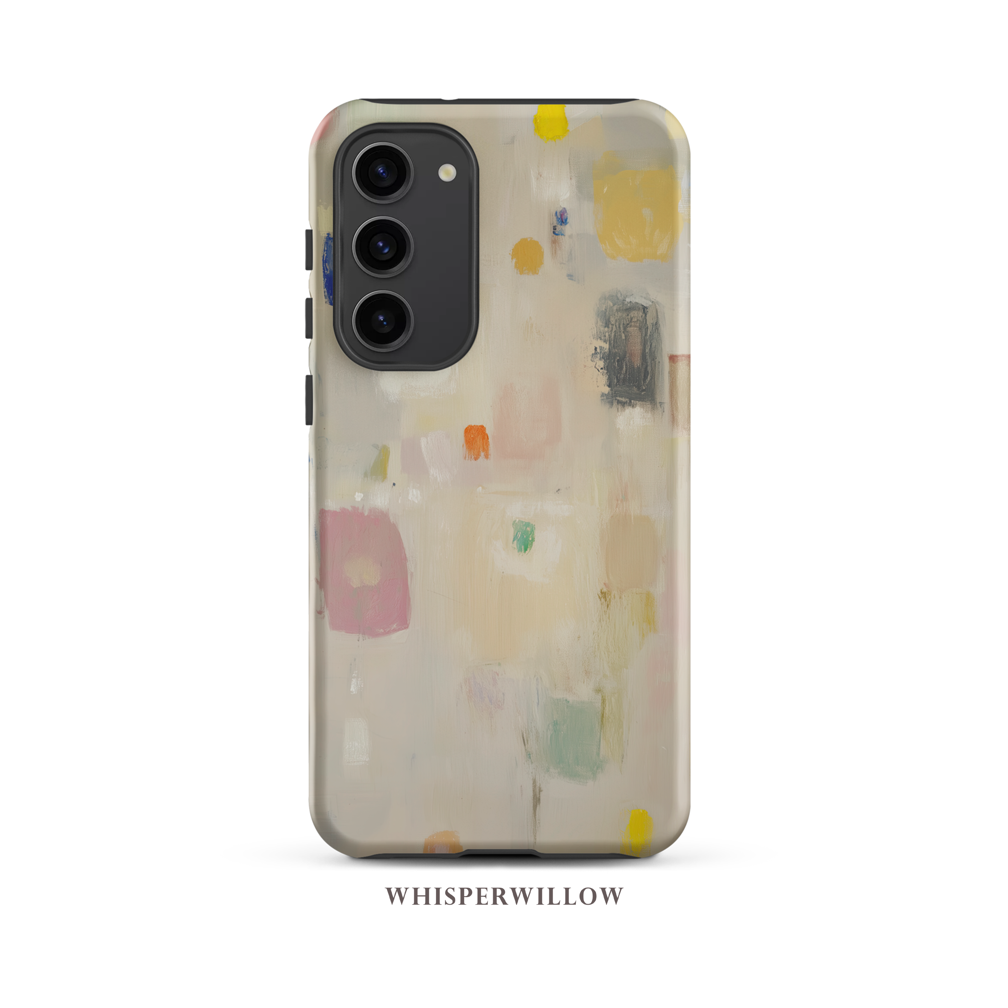 Abstract Pastel Art Phone Case | Samsung Compatible | Colorful Minimal Design Cover or Gift by WhisperWillow Studios