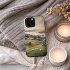Coastal Sheep Meadow Magnetic Case | iPhone Compatible | Irish Harbor Village Scenic Cover