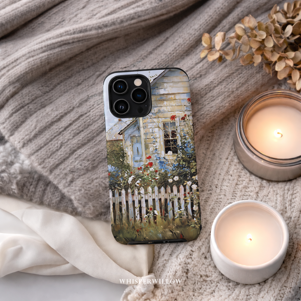 Wildflower Cottage Floral Phone Case | Compatible with iPhone MagSafe | Rustic Garden Farmhouse Art