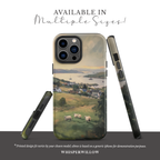 Coastal Sheep Meadow Phone Case | iPhone Compatible | Irish Harbor Village Scenic Cover