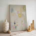 Abstract Pastel Canvas Wall Art | Modern Minimalist Color Block Patterns | Joyful Colorful Home Decor