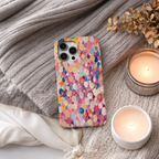 Colorful Floral Confetti Phone Case | Compatible with Samsung | Abstract Garden Pattern Cover