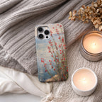 Coastal Floral Phone Case Compatible with iPhone | Aesthetic Wildflower Lake Art | Cute Nature Spring Gift