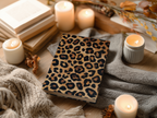 Leopard Print Hardcover Journal - Matte Animal Pattern Notebook